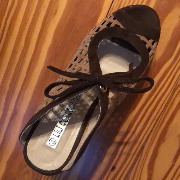 BEAUTIFUL unique platform wedge sandals - Picture 5 of 6